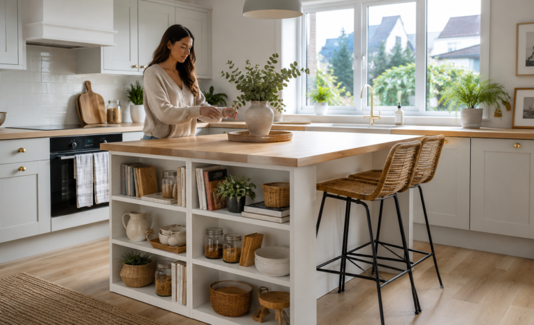 Ikea Billy Bookcase Kitchen Island Hack