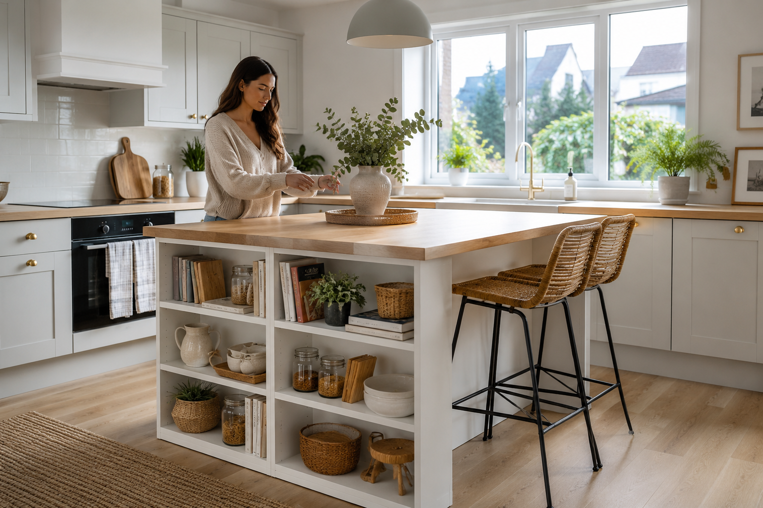 Ikea Billy Bookcase Kitchen Island Hack