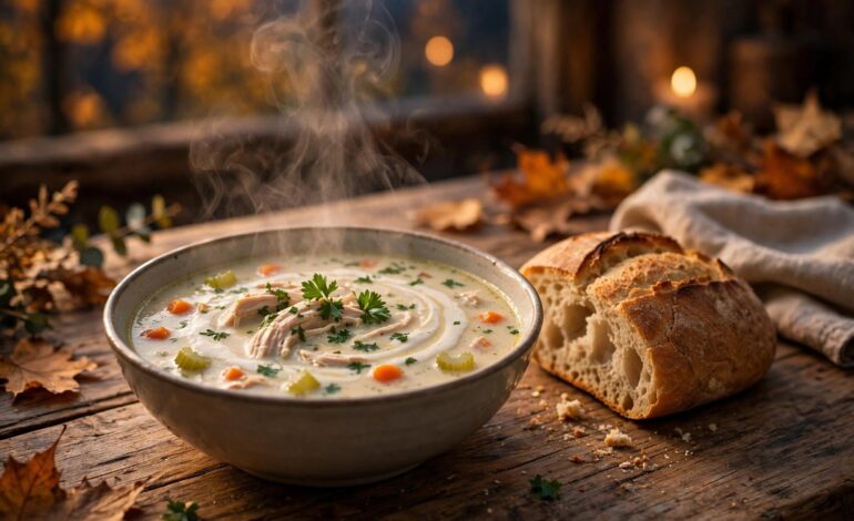 The Easiest Creamy Chicken Soup for Cozy Fall Nights