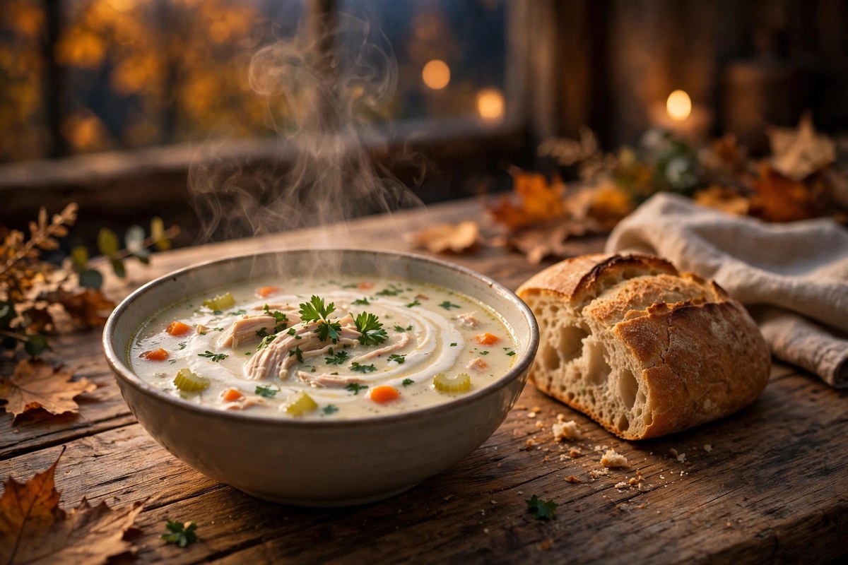 The Easiest Creamy Chicken Soup for Cozy Fall Nights