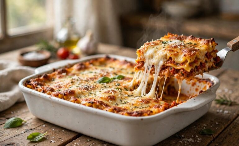 The Best Homemade Lasagna Recipe (Easy, Cheesy & Foolproof)